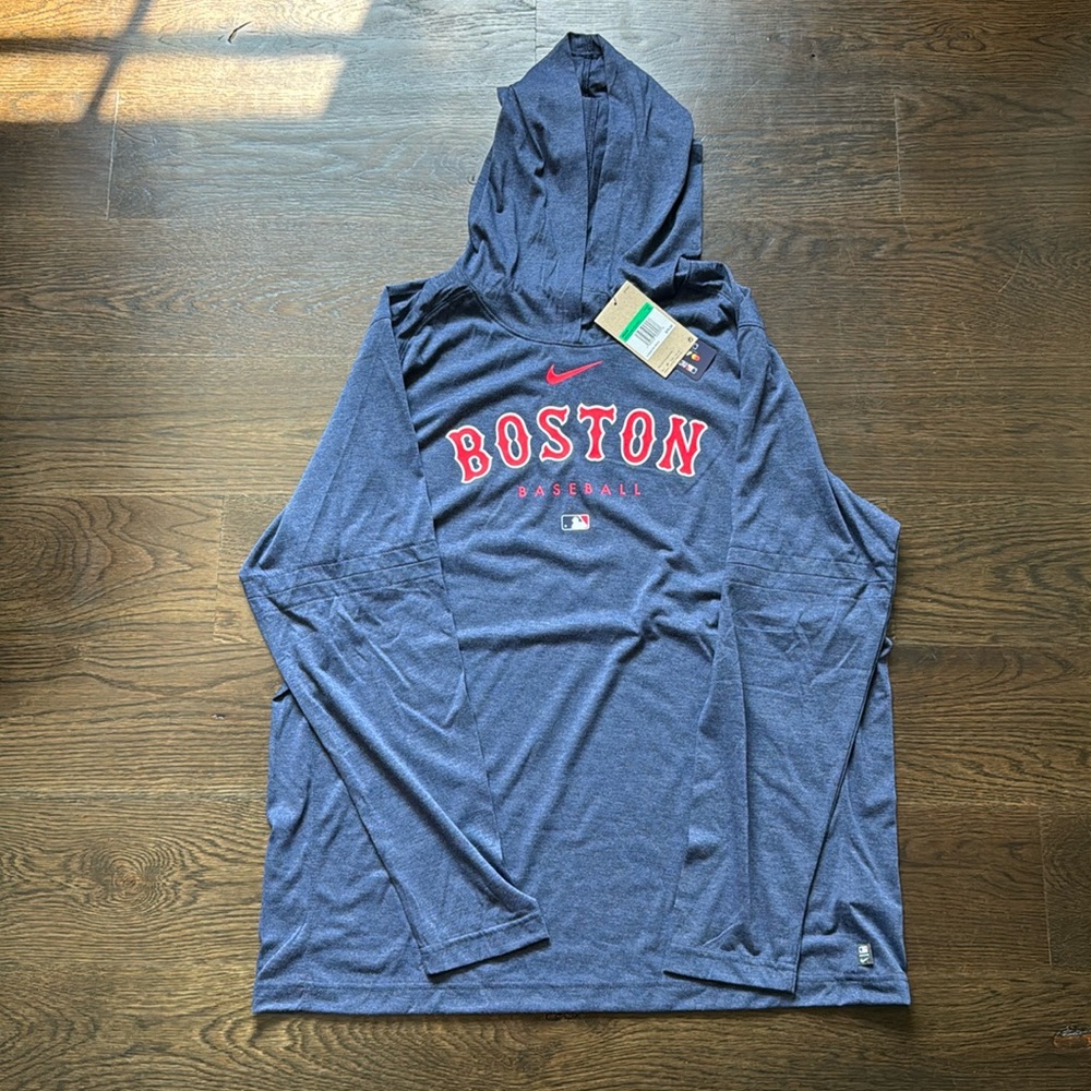 Nike Dri-Fit Boston Red Sox Navy Blue Hoodie